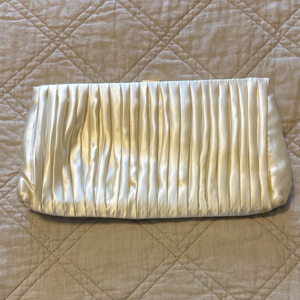 J Crew Ivory Clutch Bag